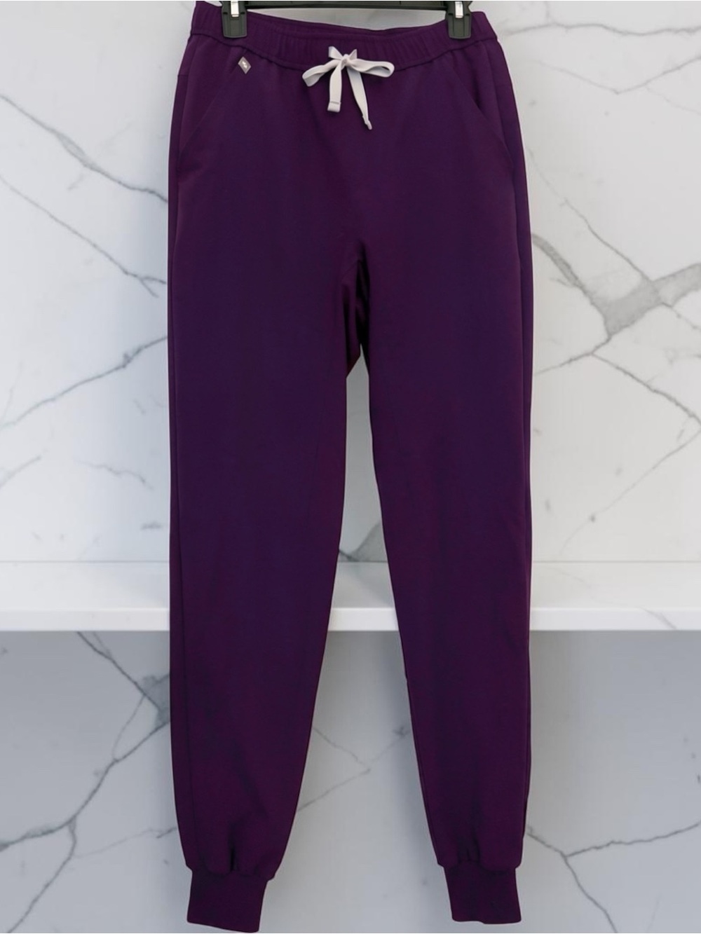 FIGS Technical Collection Zamora Jogger Scrub Pants - Deep Purple Eggplant" S/T